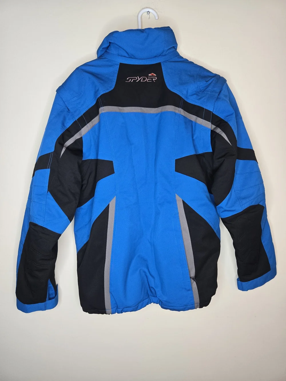 Vintage RARE Spyder 2-in-1 Convertible Ski Jacket Vest Blue Black Men’s M Y2K